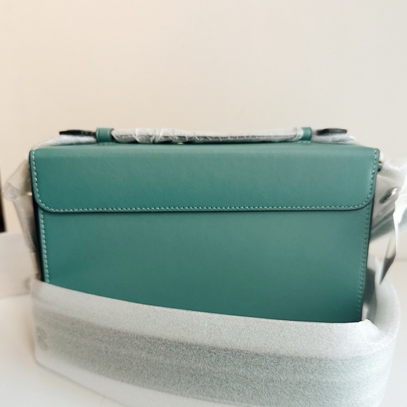 NWT Coach Tabby Box Bag in Glovetanned Leather Aquamarine Green CH750 Crossbody - Picture 4 of 11